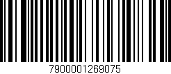 Código de barras (EAN, GTIN, SKU, ISBN): '7900001269075'