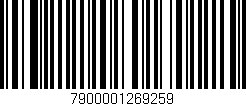 Código de barras (EAN, GTIN, SKU, ISBN): '7900001269259'