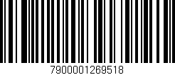 Código de barras (EAN, GTIN, SKU, ISBN): '7900001269518'