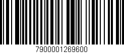 Código de barras (EAN, GTIN, SKU, ISBN): '7900001269600'