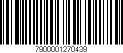 Código de barras (EAN, GTIN, SKU, ISBN): '7900001270439'