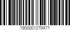 Código de barras (EAN, GTIN, SKU, ISBN): '7900001270477'