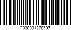 Código de barras (EAN, GTIN, SKU, ISBN): '7900001270507'