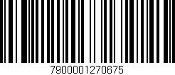 Código de barras (EAN, GTIN, SKU, ISBN): '7900001270675'