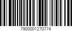 Código de barras (EAN, GTIN, SKU, ISBN): '7900001270774'