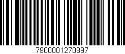 Código de barras (EAN, GTIN, SKU, ISBN): '7900001270897'