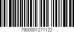 Código de barras (EAN, GTIN, SKU, ISBN): '7900001271122'