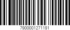 Código de barras (EAN, GTIN, SKU, ISBN): '7900001271191'