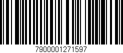 Código de barras (EAN, GTIN, SKU, ISBN): '7900001271597'