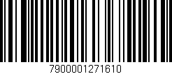 Código de barras (EAN, GTIN, SKU, ISBN): '7900001271610'