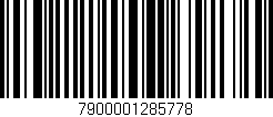 Código de barras (EAN, GTIN, SKU, ISBN): '7900001285778'