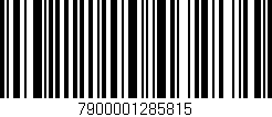 Código de barras (EAN, GTIN, SKU, ISBN): '7900001285815'