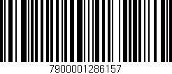 Código de barras (EAN, GTIN, SKU, ISBN): '7900001286157'