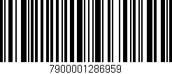 Código de barras (EAN, GTIN, SKU, ISBN): '7900001286959'