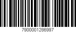 Código de barras (EAN, GTIN, SKU, ISBN): '7900001286997'
