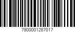 Código de barras (EAN, GTIN, SKU, ISBN): '7900001287017'