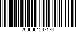 Código de barras (EAN, GTIN, SKU, ISBN): '7900001287178'
