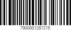 Código de barras (EAN, GTIN, SKU, ISBN): '7900001287215'