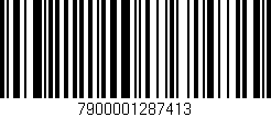 Código de barras (EAN, GTIN, SKU, ISBN): '7900001287413'