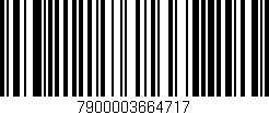 Código de barras (EAN, GTIN, SKU, ISBN): '7900003664717'