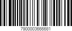 Código de barras (EAN, GTIN, SKU, ISBN): '7900003666681'