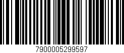 Código de barras (EAN, GTIN, SKU, ISBN): '7900005299597'