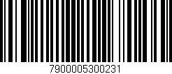 Código de barras (EAN, GTIN, SKU, ISBN): '7900005300231'