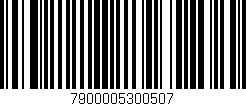 Código de barras (EAN, GTIN, SKU, ISBN): '7900005300507'