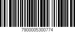 Código de barras (EAN, GTIN, SKU, ISBN): '7900005300774'
