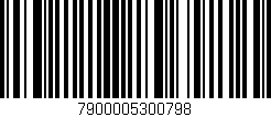 Código de barras (EAN, GTIN, SKU, ISBN): '7900005300798'