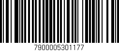 Código de barras (EAN, GTIN, SKU, ISBN): '7900005301177'