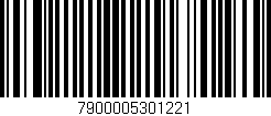 Código de barras (EAN, GTIN, SKU, ISBN): '7900005301221'