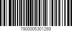 Código de barras (EAN, GTIN, SKU, ISBN): '7900005301269'