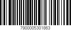 Código de barras (EAN, GTIN, SKU, ISBN): '7900005301863'