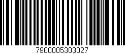 Código de barras (EAN, GTIN, SKU, ISBN): '7900005303027'
