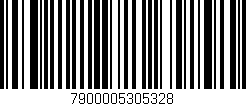Código de barras (EAN, GTIN, SKU, ISBN): '7900005305328'