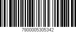 Código de barras (EAN, GTIN, SKU, ISBN): '7900005305342'
