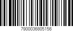 Código de barras (EAN, GTIN, SKU, ISBN): '7900036805156'