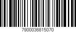 Código de barras (EAN, GTIN, SKU, ISBN): '7900036815070'