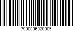 Código de barras (EAN, GTIN, SKU, ISBN): '7900036820005'