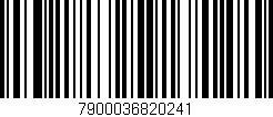 Código de barras (EAN, GTIN, SKU, ISBN): '7900036820241'