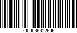Código de barras (EAN, GTIN, SKU, ISBN): '7900036822696'