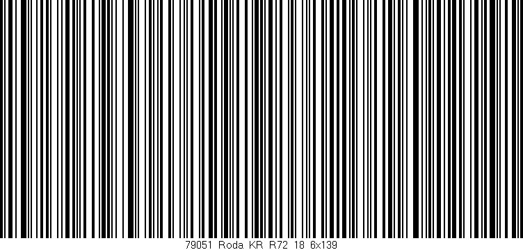 Código de barras (EAN, GTIN, SKU, ISBN): '79051_Roda_KR_R72_18_6x139'