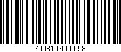 Código de barras (EAN, GTIN, SKU, ISBN): '7908193600058'
