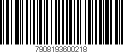 Código de barras (EAN, GTIN, SKU, ISBN): '7908193600218'