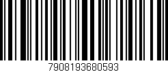 Código de barras (EAN, GTIN, SKU, ISBN): '7908193680593'