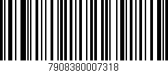 Código de barras (EAN, GTIN, SKU, ISBN): '7908380007318'