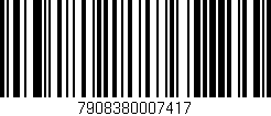 Código de barras (EAN, GTIN, SKU, ISBN): '7908380007417'