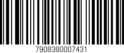 Código de barras (EAN, GTIN, SKU, ISBN): '7908380007431'