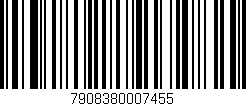 Código de barras (EAN, GTIN, SKU, ISBN): '7908380007455'